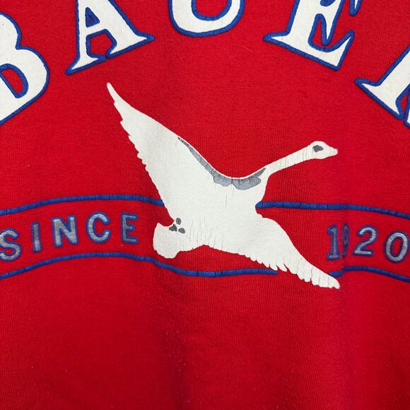 Vintage Eddie Bauer crewneck sweatshirt size medium red classic - Picture 3 of 8